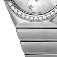 OMEGA 欧米茄 Constellation星座系列 123.15.27.20.05.001 女士机械手表 27mm 白盘 银色不锈钢表带 圆形