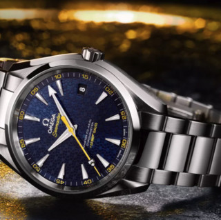 OMEGA 欧米茄 Seamaster海马系列 231.10.42.21.03.004 男士机械手表 41.5mm 蓝盘 银色精钢带 圆形