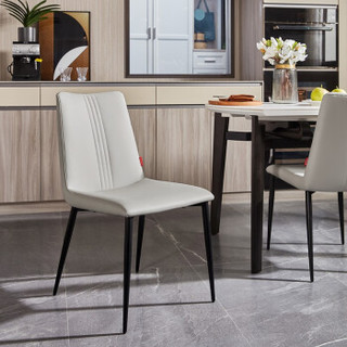 顾家家居（KUKA）餐椅*2 极简意式现代简约方餐桌椅组合 30天发货 PTDK071Y