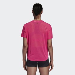 阿迪达斯（adidas）夏季女士圆领宽松型跑步运动T恤CZ8006