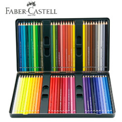 辉柏嘉水溶彩铅绿盒艺术家系列大师级绿铁盒60色套装117560