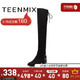 Teenmix/天美意2020冬季新款欧美时尚百搭过膝瘦瘦靴女长靴SSX02DC0 黑色 36 *2件
