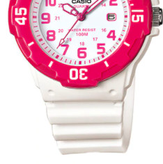 CASIO 卡西欧 LRW-200H-4BV 女士石英手表 34.2mm 白盘 白色树脂表带 圆形