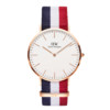 Daniel Wellington Classic系列 40mm多色织纹男士石英手表