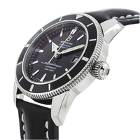 BREITLING 百年灵 超级海洋系列 A1732124-BA61-435X-A20BA.1 男士机械手表 42mm 黑盘 黑色皮革表带 圆形