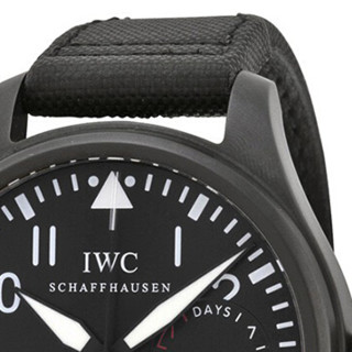 IWC 万国 飞行员系列 IW501901 男士机械手表 48mm 黑盘 黑色织物带 圆形