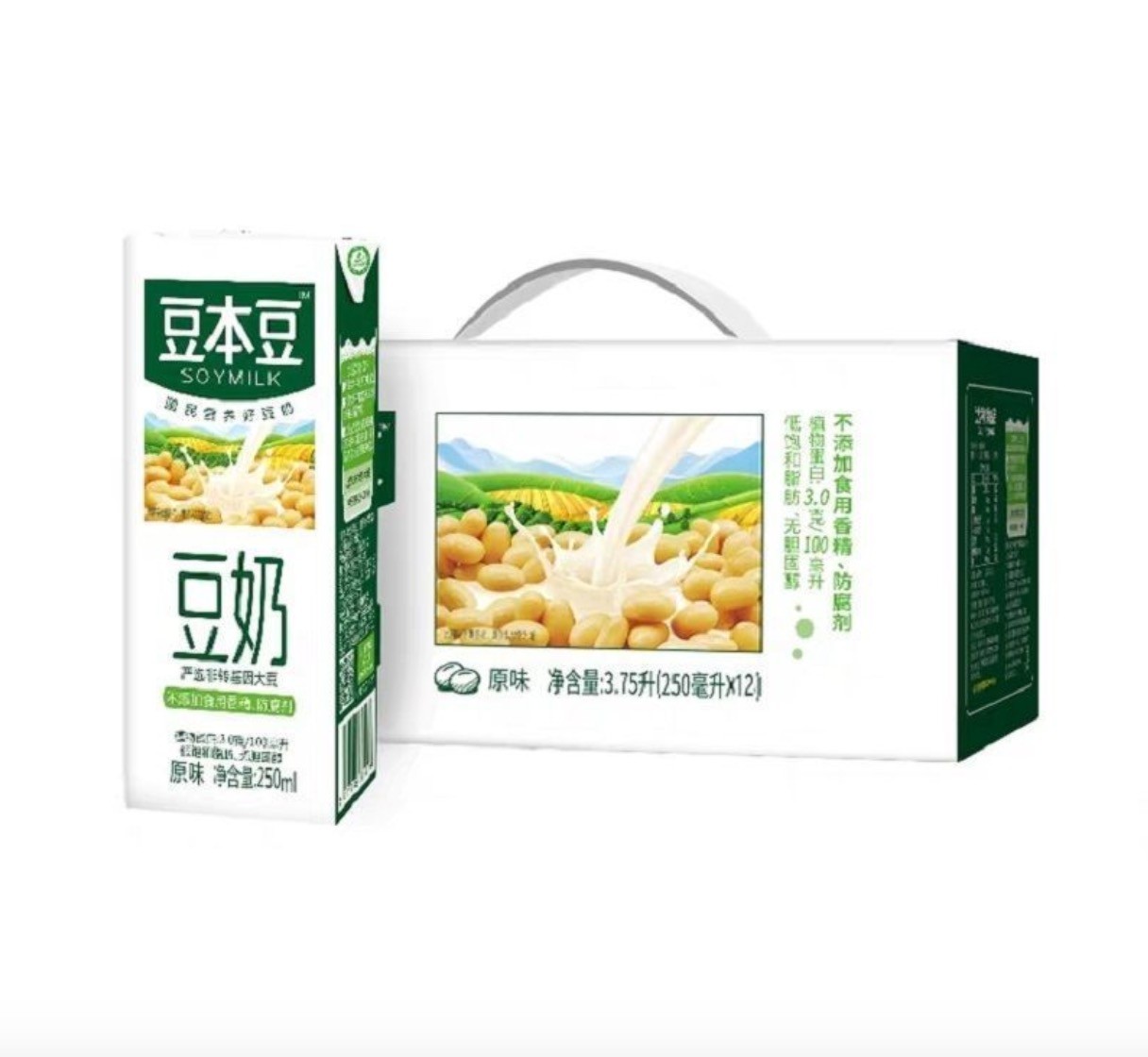 百亿补贴达利园豆本豆原味豆奶250ml12盒