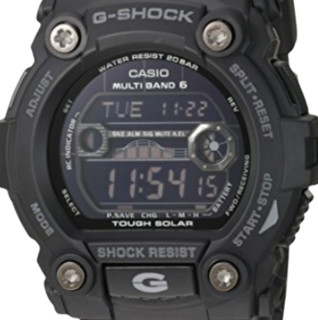 CASIO 卡西欧 G-SHOCK系列 GW7900B 男士太阳能手表 50mm 黑盘 黑色塑料表带 圆形