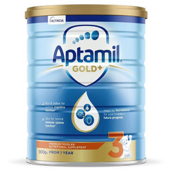 Aptamil 爱他美 新包装丨国内保税 澳洲新西兰Aptamil爱他美金装奶粉3段（1-2岁）900g（3罐装）
