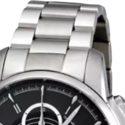 HAMILTON 汉米尔顿 永恒经典系列 H40616135 男士机械手表 47.5mm 黑盘 银色不锈钢表带 圆形