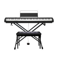 PLUS会员：CASIO 卡西欧 CDP系列 CDP-S100 电子琴 88键 黑色 X架+单踏板+双人琴凳