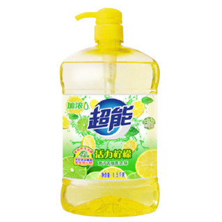 超能 活力柠檬洗洁精 1.5kg*3瓶 柠檬香型