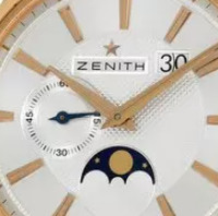 ZENITH 真力时 指挥官系列 18214069102C498 男士机械手表 40mm 白盘 棕色皮革表带 圆形