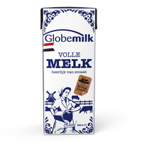 Globemilk 荷高 荷兰原装进口 3.7g优蛋白全脂纯牛奶 200ml*24 高钙营养早餐奶