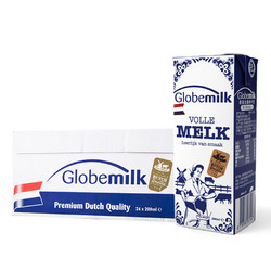 Globemilk 荷高 荷兰荷高全脂纯牛奶200*24盒装