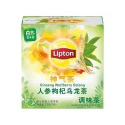 Lipton  立顿  神气茶  人参枸杞乌龙茶 7包21g *5件