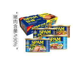 世棒（SPAM）午餐肉 缤纷装 198g*4罐  *5件