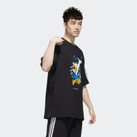 adidas 阿迪达斯 neo Disney 唐老鸭 GJ5647 男士运动短袖