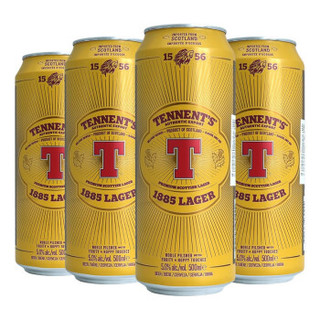 TENNENT'S  替牌啤酒听装    500ml*4听  *3件