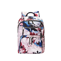 TUMI 途明 Voyageur系列女士皮革拼色拉链双肩包0196369BFL 印花