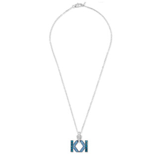 ATELIER SWAROVSKI Karl Lagerfeld系列 5568589 女士KARL LAGERFELD仿水晶项链 蓝色 38cm