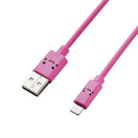 ELECOM 宜丽客 MPA-FUAL12CWH Lightning 数据线 1.2m 粉红色