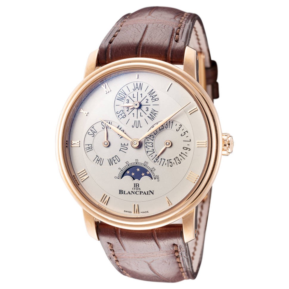 4元】男士手表_blancpain 宝珀 villeret系列 6057-3642a-55b 男士