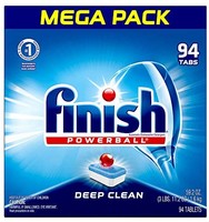 Finish 洗碗机用洗涤剂- All in 1-强力球-洗碗片-洗碟片-新鲜香气（包装可能有所不同），94件