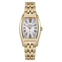 SEIKO 精工 LUKIA系列 SUP442J1 女士石英手表 19.8mm 白盘 镀金不锈钢表带 圆形