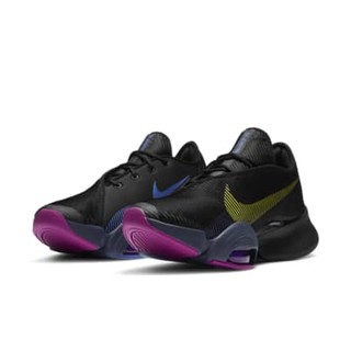 NIKE 耐克 Air Zoom SuperRep 2 女士训练鞋 CU5925-010 黑/紫红/宝石蓝/明黄