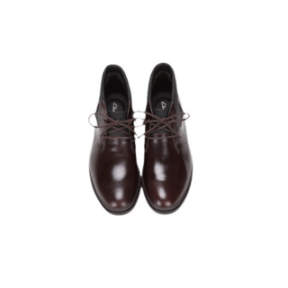 其乐男鞋London Dash商务皮靴时尚英伦正装短靴踝靴男靴 44.5 深棕色