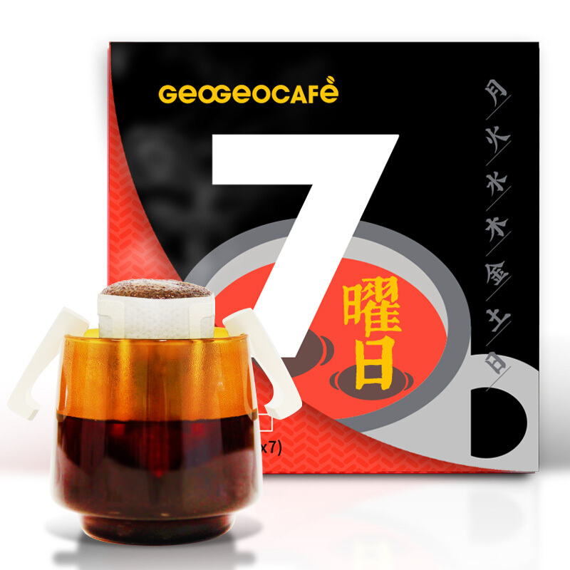 GeO GeO CAFÉ 吉意欧 七曜日 中度烘焙 挂耳咖啡 10g*7袋