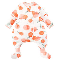 misslele 米乐鱼 儿童薄夹棉分腿带脚套可拆袖睡袋