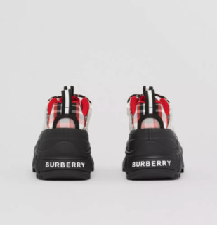 BURBERRY 博柏利 女士休闲运动鞋 80357851 红色/黑色/白色