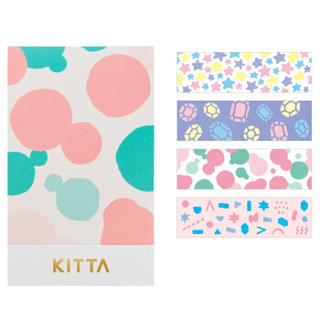 日本锦宫(King Jim)KITTA和纸胶带手账贴纸彩色胶布贴画 KIT011梦幻 *2件