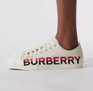 BURBERRY 博柏利 中性运动帆布鞋 80358551 奶油色 37