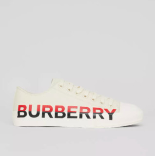 BURBERRY 博柏利 中性运动帆布鞋 80358551 奶油色 37