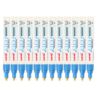 日本三菱（Uni） PX-20 中字油漆笔（蓝色） 2.2-2.8mm（12支装）（可用于汽车补漆）