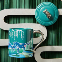 共禾京品牛年中国风马克杯国潮大容量水杯咖啡杯周大福联名款礼盒