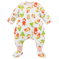 misslele 米乐鱼 儿童薄夹棉可拆袖带脚套分腿睡袋