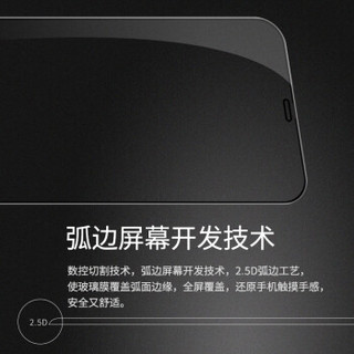 耐尔金 苹果iPhone12/12Pro钢化膜6.1英寸 全屏覆盖防爆钢化玻璃膜/手机贴膜 CP+pro弧边黑色