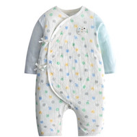 gb 好孩子 儿童纯棉和尚服系带套装 MN20130003 浅蓝 66码