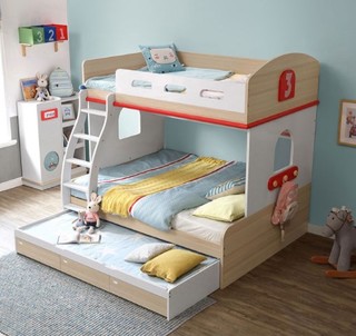 林氏木业 EQ2A 卧室儿童高低床组合