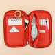 日本国誉(KOKUYO)PAN！CASE文具笔袋大容量铅笔收纳盒 红色 1个装 WSG-PC132R