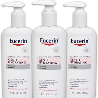 Eucerin 优色林  温和保湿泡沫洁面乳（237ml）按压瓶，3件装 *3件