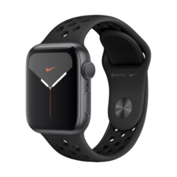 Apple Watch Series 5智能手表（Nike GPS款 40毫米 深空灰色铝金属表壳 煤黑配黑色运动表带 MX3T2CH/A)