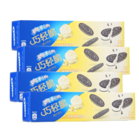 OREO 奥利奥 巧轻脆柔滑香草慕斯味95g*4盒 早餐儿童休闲零食