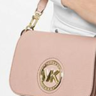 MICHAEL KORS 迈克·科尔斯 Samira Extra系列女士真皮压纹包该式敞口斜挎包 SOFT PINK小号