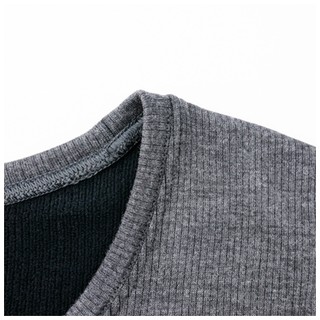 UNIQLO 优衣库 HEATTECH ULTRA WARM系列 女士棉质圆领长袖保暖内衣418334 深灰色L