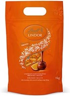 Lindt 瑞士莲 Lindor 甜橙牛奶巧克力球 独立包装的巧克力球 ，橘子味
